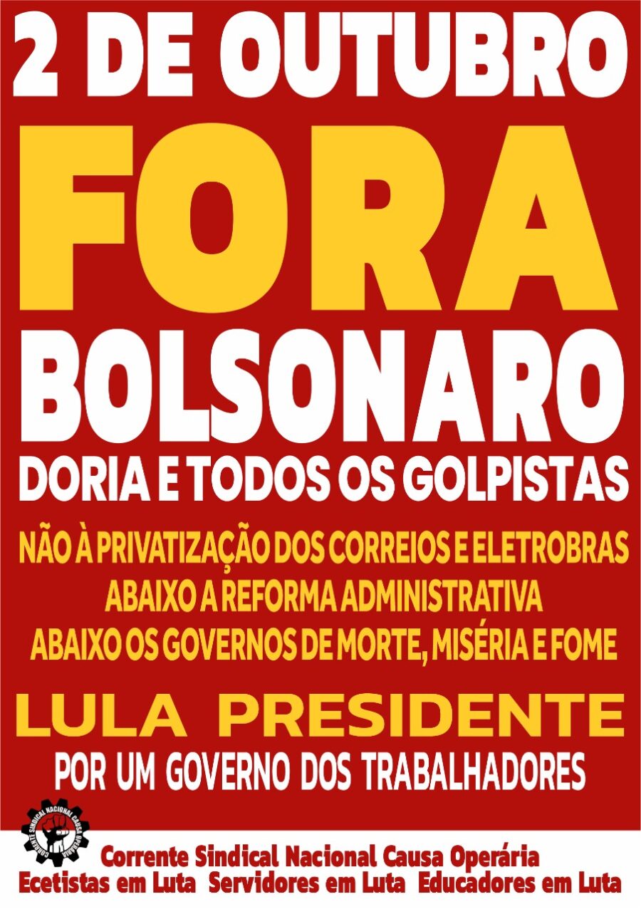 2 Outubro - Fora Bolsonaro